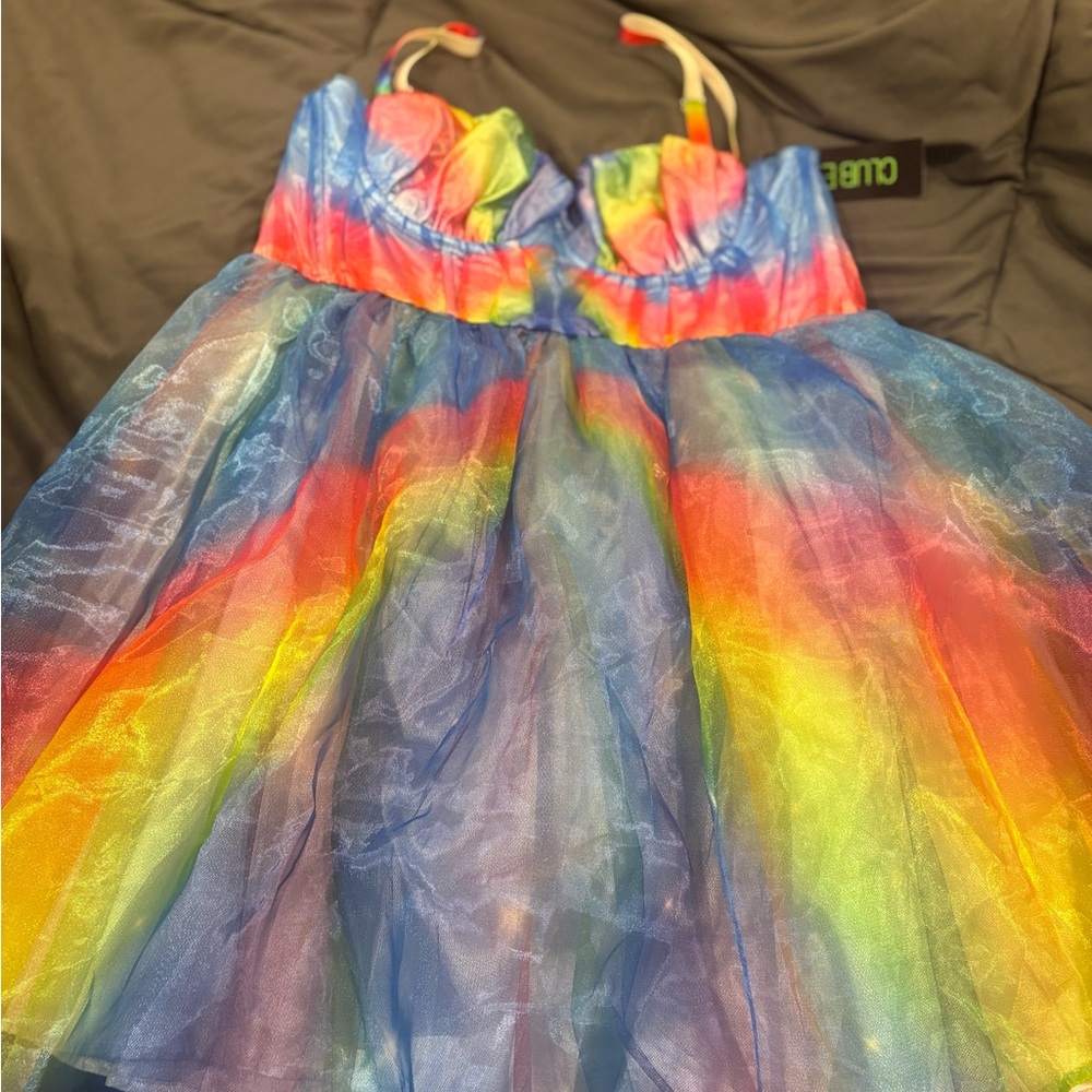 Dolls Kill Rainbow Dress